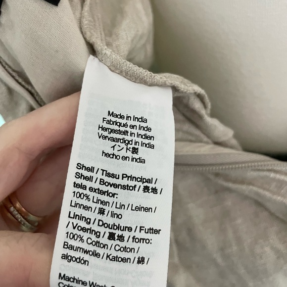 J.Crew Tan Linen Rouched Tank Top - Picture 8 of 8